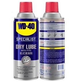 WD-40 SPECIALIST สเปรย์หล่อลื่นผสมสารเทฟลอน ชนิดแห้ง (Dry Lube PTFE) ขนาด 360 มิลลิลิตร หล่อลื่นยาวนาน ไม่จับฝุ่นละออง