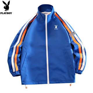 PLAYBOY Fall Unisex Wind Casual Stand-up Collar Jacket Fashion Jacket