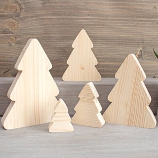 [FudFudAR] ฝุด-ฝุด-อะ คริสมาส ต้นคริสมาส  Christmas Tree Cutout, Wood Blanks Craft DIY,  งานDIY งานศิลปะ นำไปเพ้นท์ระบาย