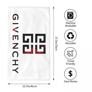 Givenchy (5) ผ้าขนหนู ทรงสี่เหลี่ยม ดูดซับน้ํา ขนาด 70x40 ซม. สําหรับเล่นกีฬา ฟิตเนส โยคะ กลางแจ้ง