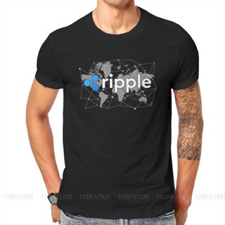 เสื้อเชิ้ต Camiseta de algodón para hombres, camisa de criptomoneda Crypto Miner Ripple XRP Trader, mapa del mundo, Bloc