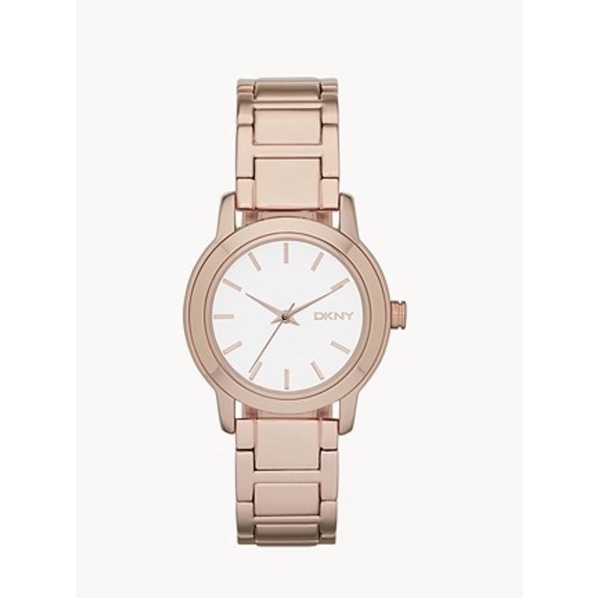 นาฬิกา DKNY Women's Tompkins Three-Hand Rose Gold-Tone Watch NY2210