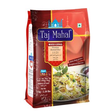 ข้าวบาสมาติ Taj Mahal Maxi Long Basmati Rice 1 KG