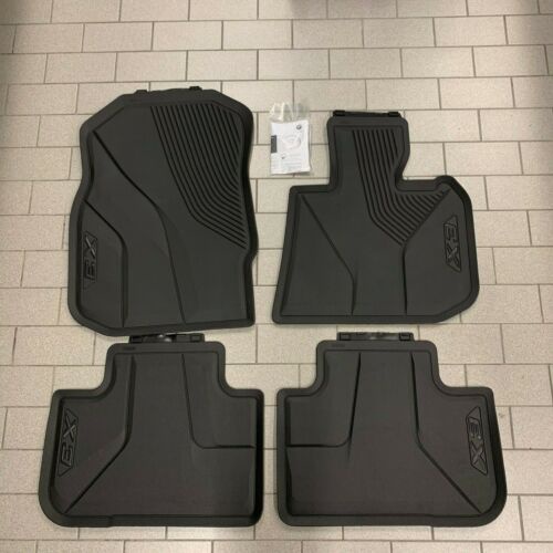 ผ้ายางปูพื้นด้านหน้าและหลัง Floormats -All weather, black -RHD- original BMW (X3 G01,X3 M F97,iX3 G0