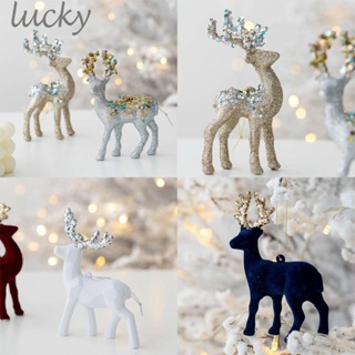 1pc Simulation Reindeer Christmas Deer Xmas Elk Ornament Garden Home Decor Craft