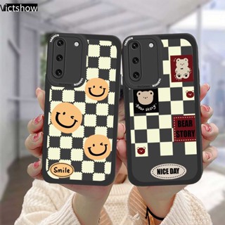 เคส Samsung A10S A50 A20S A03S J7 Prime A02S A20 A72 A32 A52 A12 A51 A50S A10 A30S A52S A30 M12 M10 M01S A54 A15 A16 A9 A5 Y12 Y20 A12 แฮปปี้กับใบหน้ายิ้มแย้มของซิลิโคน เคสโทรศัพท์มือถือ