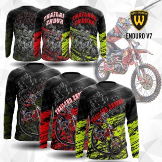 เสื้อวิบาก เสื้อเอ็นดูโร่ เนื้อผ้านุ่ม ใส่สบาย แห้งไว ไม่ร้อน 096 ENDURO V7 by WG