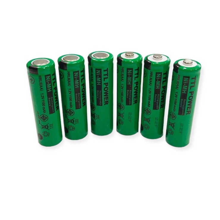 ถ่านชาร์จ Ni-Mh 1100 mAh Size AA (มี มอก.)
