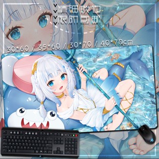 สายโซ่คล้องเมาส์ ลายการ์ตูนอนิเมะ Vtuber GawrGura Little Shark Kavagura