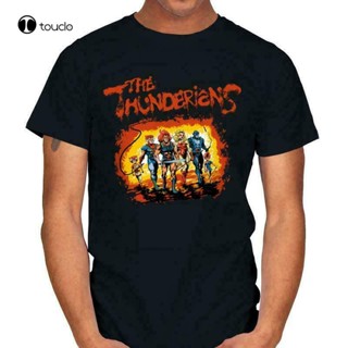 เสื้อสาวอวบ Camiseta de algodón Unisex, camisa de los Thundercats X The Warriors, Cheetara, León-O, Panthro