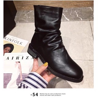 รองเท้าบูทกันหนาว 👢❄️ เกาหลีมาก หนังนิ่ม