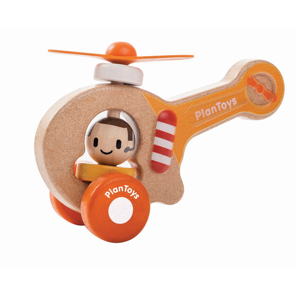 Others 450 บาท PlanToys 5685 Helicopter ของเล่นเฮลิคอปเตอร์  ของเล่นไม้ ของเล่นเสริมพัฒนาการ ของเล่นสำหรับเด็กอายุ 12 เดือนขึ้นไป Mom & Baby