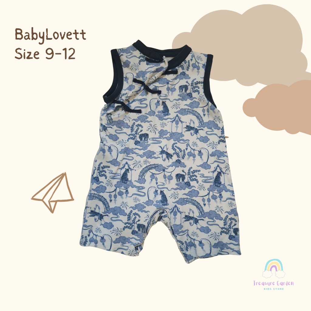 Baby Lovett Romper 9-12: TIGER YEAR