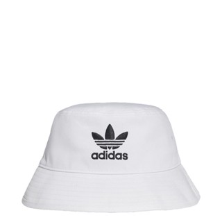 [แท้ พร้อมส่ง] adidas ORIGINALS หมวกปีกรอบ Trefoil สีขาว FQ4641