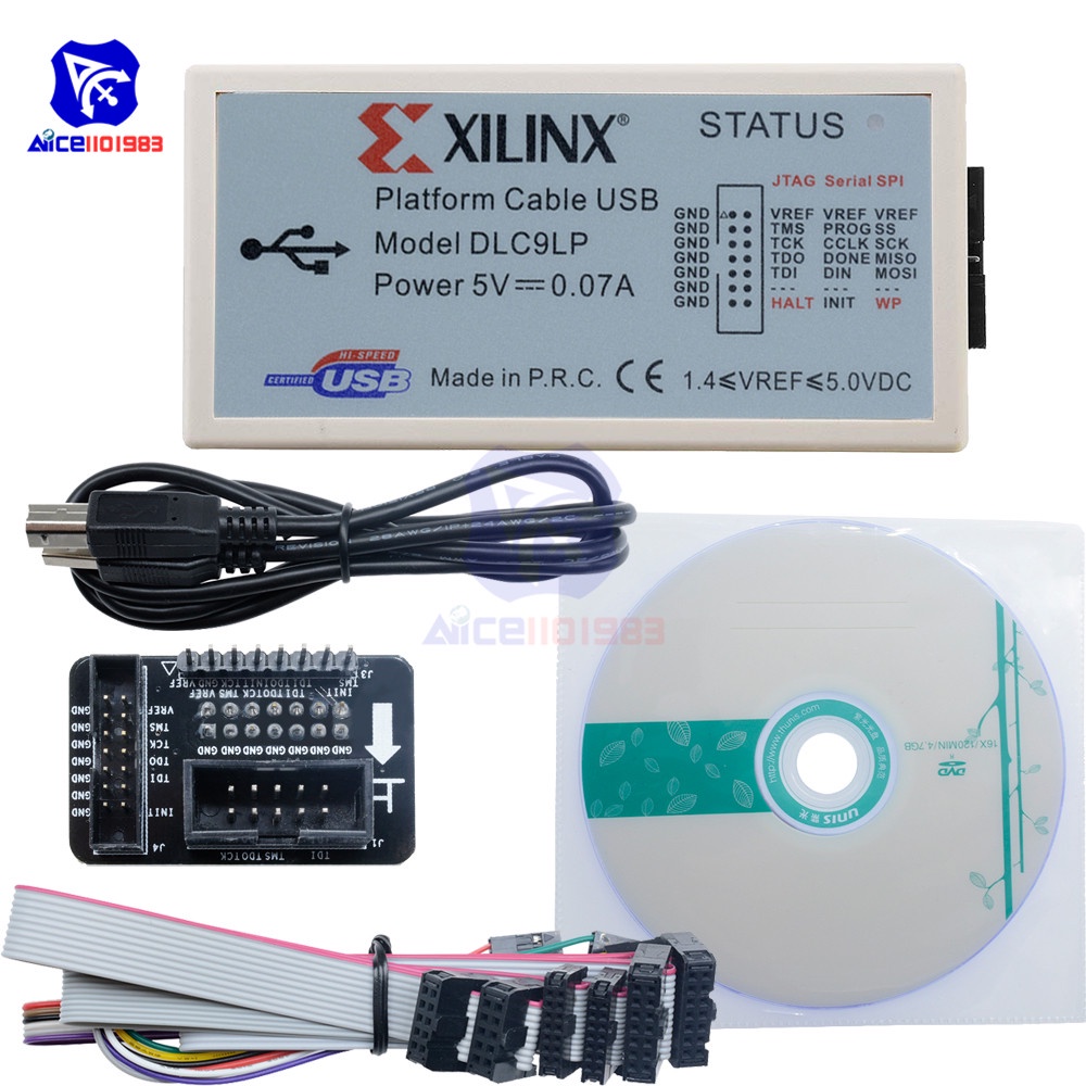 diymore XILINX Platform Cable USB FPGA CPLD JTAG SPI Download Debugger Programmer with USB Type-B Ca