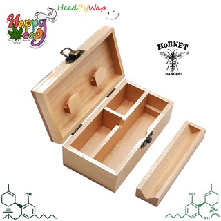 กล่องเก็บอุปกรณ์พกพา กล่องโรล Rolling Tray Natural Handmade Wood ถาดโรล กล่องโรล Rolling box