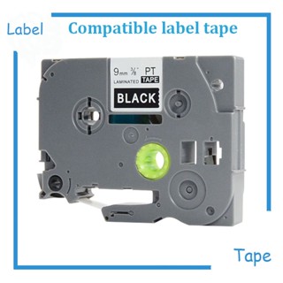 1PK 9MM TZ Label Tape TZe-325 TZe325 tz325 Compatible Brother ptouch printer White on Black