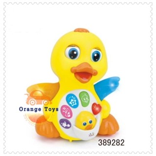 ของเล่นเด็กอ่อน Huile Toys เป็ดน้อย EQ Flapping Yellow Duck ร้องเพลง มีปุ่มเสียง EFFECT สำหรับน้อง 18 เดือน+