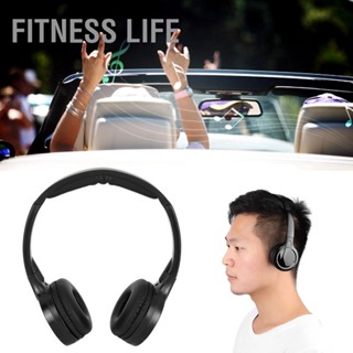 Fitness Life หูฟังสเตอริโอไร้สาย อินฟราเรด 2 ช่อง สําหรับพนักพิงศีรษะรถยนต์ Dvd