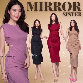 Code : 21011.2 เดรสเว้าเอว เดรสไปงาน เดรสสีดำ งานป้าย Mirrorsister