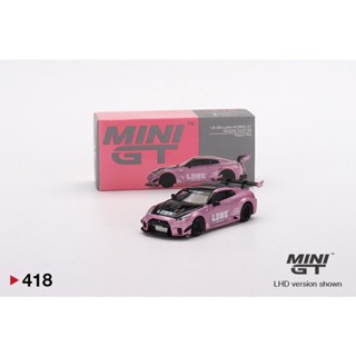 Mini gt LB-Silhouette WORKS GT NISSAN 35GT-RR Ver.2 Passion Pink No.418 (Left-hand Steering) รถเหล็ก รถของเล่น