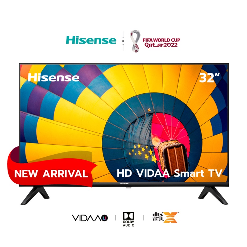 HISENSE ไฮเซนส์ สมาร์ททีวี 32 นิ้ว SMART TV/FHD รุ่น 32A4000H BLACK (สีดำ)