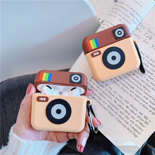 เคสหูฟังบลูทูธไร้สาย ซิลิโคนนิ่ม ลาย Instagram สําหรับ Apple Airpods Pro 2 Case 3 1