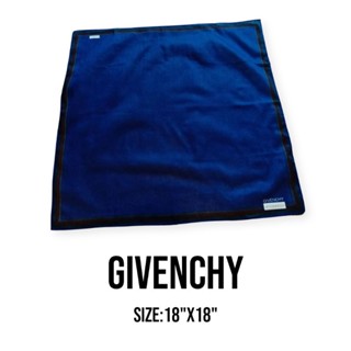 ผ้าเช็ดหน้าแบรนด์เนม  แบรนด์givenchyแท้100%