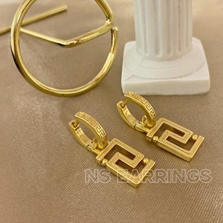 NS.EARRINGS | NS353 - Greca hoop earrings