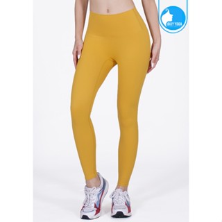 IBY - Yoga High Waist Long Legging Sun Bright - Marigold Yellow เหลืองดาวเรือง