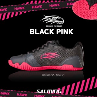 รองเท้าแบดมินตัน SALMING HAWK Women สี Gun Metal / Pink ผู้หญิง