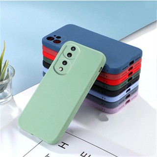 เคสซิลิโคนนิ่ม ขอบตรง หรูหรา สําหรับ Honor 70 60 50 30 Pro