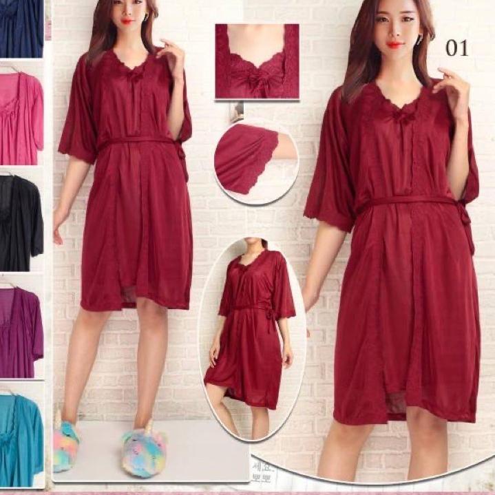 ชุดชั้นในกิโมโนที่น่าสนใจ 2in1 Split Inside Out Tricot