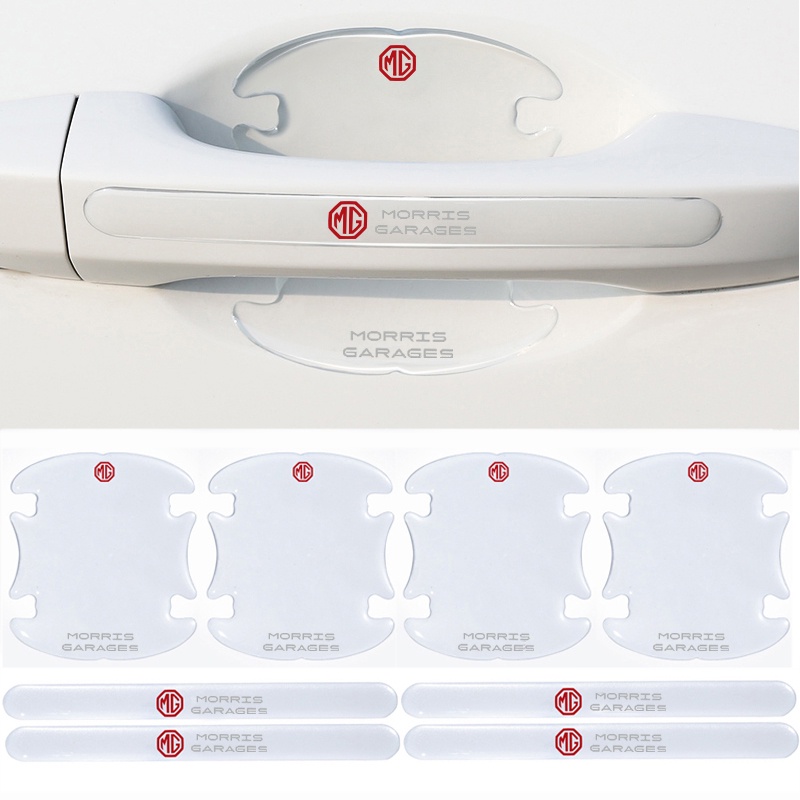 สติกเกอร์ซิลิโคนใส ติดมือจับประตูรถยนต์ อุปกรณ์เสริม สําหรับ MG MG3 MG5 MG6 MG7 TF ZR ZS ES HS EZS M
