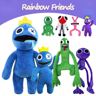 ตุ๊กตาฟิกเกอร์ การ์ตูนเกม Rainbow Friends Kawaii Blue Monster ของเล่นสําหรับเด็ก