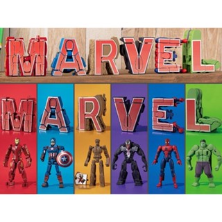 BANDAI - MARVEL Cho Henkan!! Mojibakeru Exclusive Box of 6 Transforming Figures