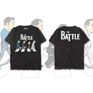 รีรันลาย THE BATTLE no.1 เสื้อยืดลายล้อเลียนการเมือง #Xupzip #ค่าส่งถูก