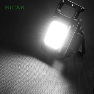 NJCAR ไฟฉาย Cob LED ขนาดเล็ก แบบพกพา ไฟฉายฉุกเฉิน COB 800 ลูเมนส์ 3 โหมด NK-H2322