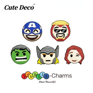 CROCS 【Cute Deco】เข็มกลัดเรซิ่น รูปการ์ตูน Team America Avatar Iron Man Avatar Thor Avatar น่ารัก (5 แบบ) อุปกรณ์เสริม สําหรับตกแต่งรองเท้า