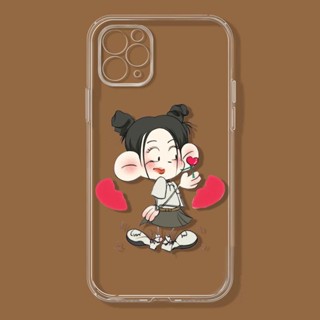 Big Ear Loving Girl เคสไอโฟน iPhone Xr Xs X max 12 14 pro โปร่ง เคส 13 11 pro max iPhone 8plus cover นิ่ม 7plus 8 se2020