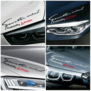 MITSUBISHI LOGO สติ๊กเกอร์โลโก้มิตซูบิชิ สามเหลี่ยมสีแดง / สีดำ สติ๊กเกอร์ PVC