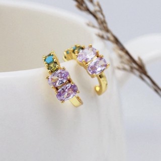 #ss019 Sweetssparkles earcuff เกาหลี ชุบทอง 14k ประดับพลอย cz ขายแยกราคา 1 ชิ้น