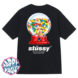 พร้อมส่ง เสื้อยืดแขนสั้น คอกลม พิมพ์ลาย Stussy Bubble Gum Gacha แฟชั่นสตรีท