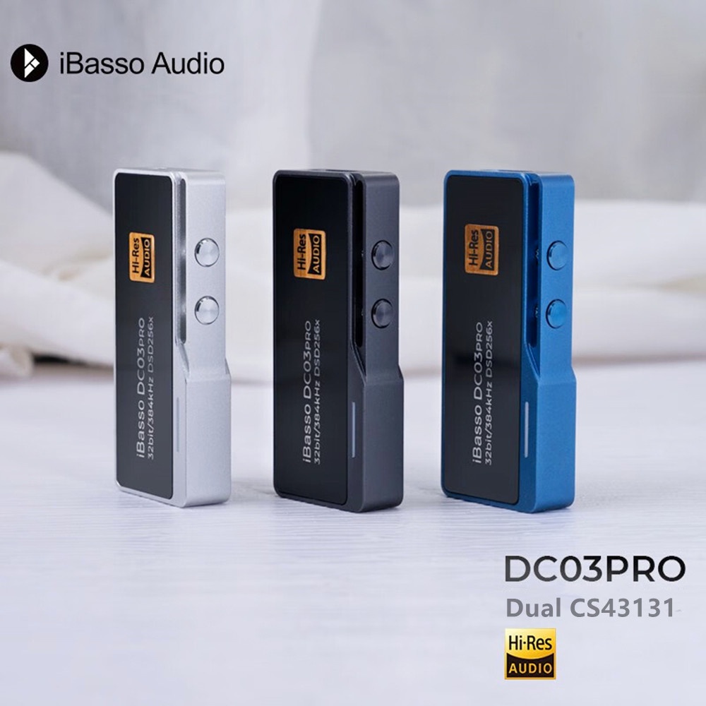 Ibasso DC03 PRO ถอดรหัสหูฟังเครื ่ องขยายเสียง Type-C ถึง 3.5 มม.Dual CS43131 DAC สําหรับโทรศัพท ์ A