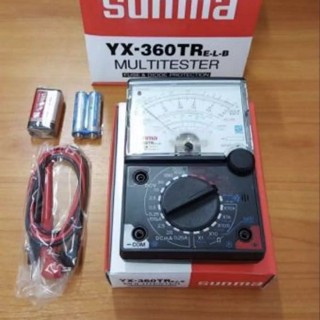 มิเตอร์วัดไฟ แบบเข็ม รุ่น sunma sanwai Multimeter YX-360TR แถมถ่าน 9V 1 ก้อน