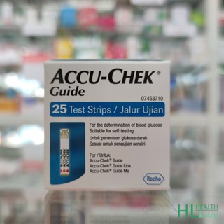 ACCU-CHEK Guide 25 test strips แผ่นตรวจน้ำตาลในเลือด แผ่นตรวจเบาหวาน