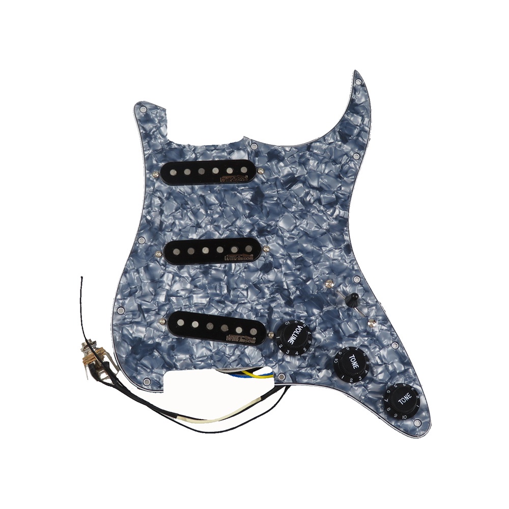 PF- 7 Voices Prewired Pickguard Harness ปิ๊กอัพกีต้าร์ Wilkinson WVS 60s Alnico5 SSS Single Coil Pic