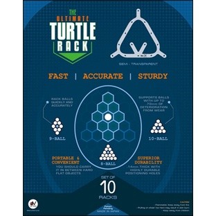 The Ultimate Turtle Rack 8, 9, 10 Ball (Pack of 10)