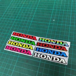 สติกเกอร์ HONDA แปะบังโคลนท้าย  เวฟ125 LED ตรงรุ่น ขนาดยาว 7 cm. มีสีให้เลือกทั้งสะท้อนแสง สีฟูลออลสุดจี๊ดและสีรุ้ง แปะท