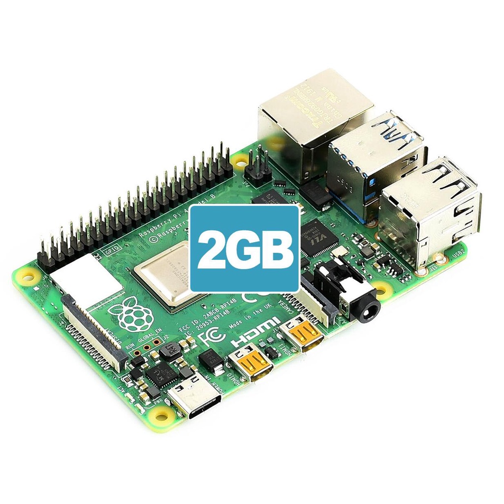 Official Original Raspberry Pi 4 Model B 2GB RAM Development Board Kit